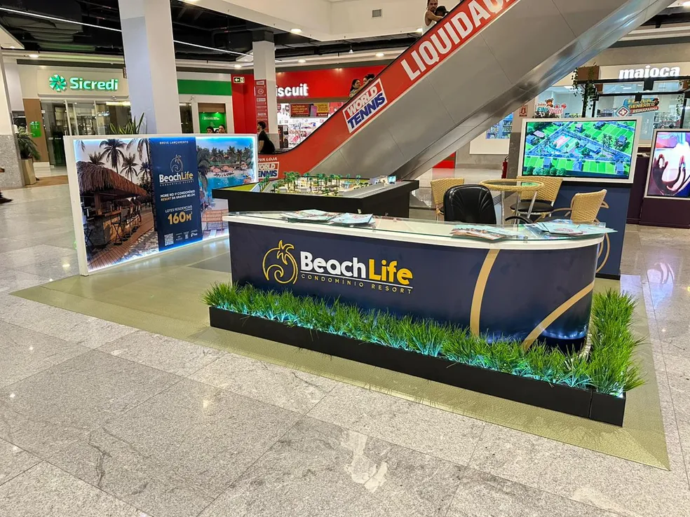 Beach Life Condomínio Resort lança quiosque no Shopping Metrópole Ananindeua