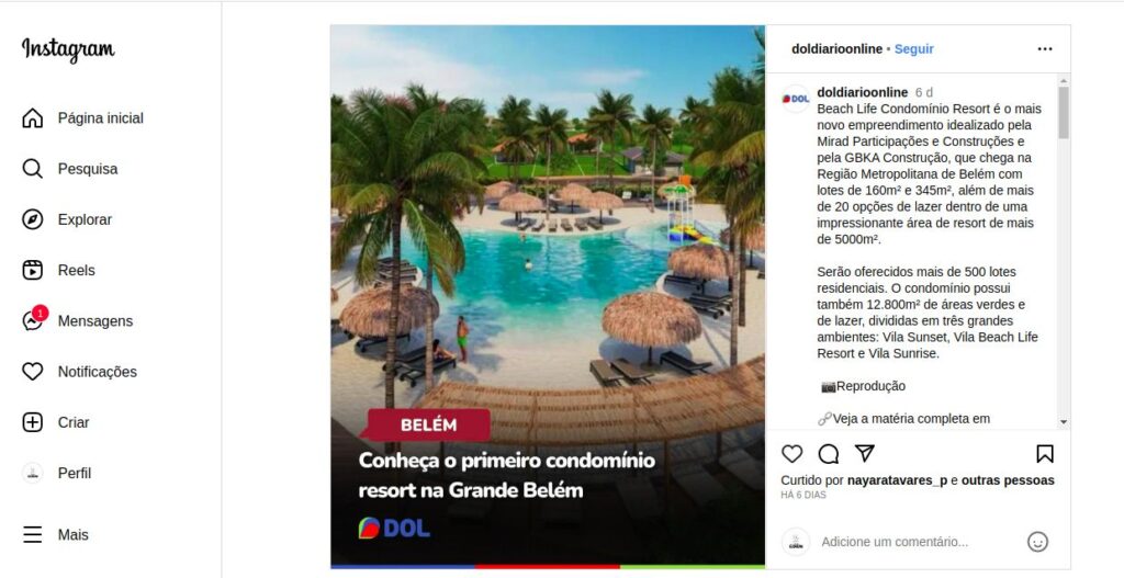 Nota DOL sobre o mais novo empreendimento idealizado pela Mirad Participações e Construções e pela GBKA Construção